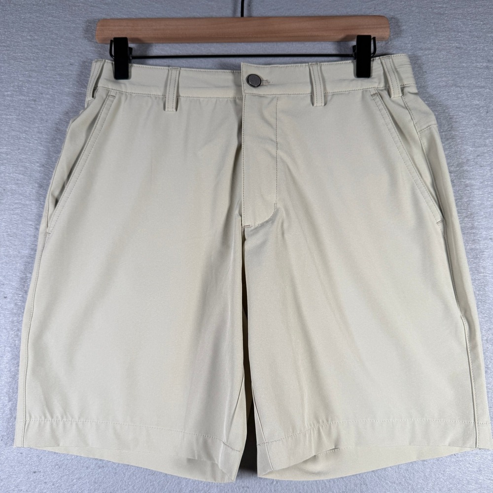Backspin Mens Golf Shorts Tan Beige Size 30 Performance Stretch Activewear